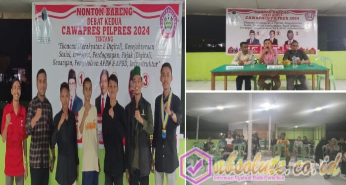 Hadirkan Pengurus Organisasi Cipayung, Pelita Pohuwato Sukses Gelar Nobar Debat Cawapres 2024