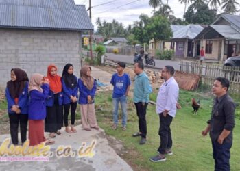 Rektor Unipo Monitoring Kegiatan KKN Tematik Universitas Pohuwato Angkatan ke-III Tahun 2024
