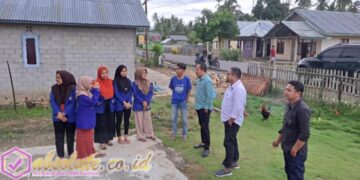 Rektor Unipo Monitoring Kegiatan KKN Tematik Universitas Pohuwato Angkatan ke-III Tahun 2024