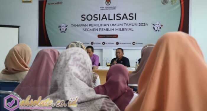 Target 90% Partisipasi Pemilu 2024, KPU Pohuwato Gelar Sosialisasi Untuk Pemilih Milenial