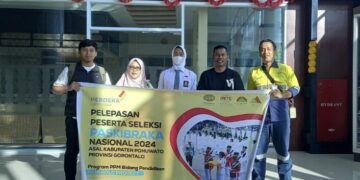 SMA Negeri 1 Randangan Ikuti Seleksi Paskibraka Nasional 2024, Pani Gold Project Berikan Dukungan Penuh