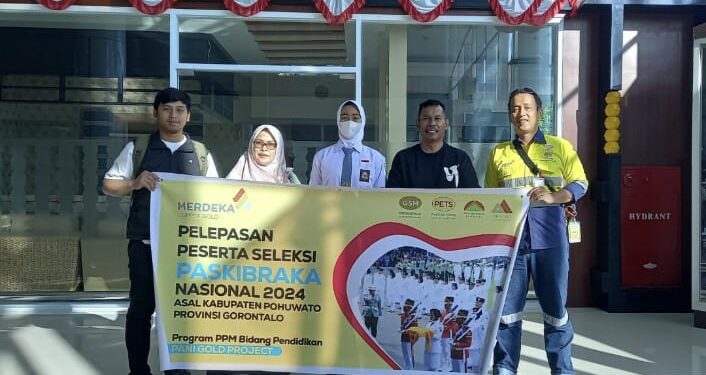 SMA Negeri 1 Randangan Ikuti Seleksi Paskibraka Nasional 2024, Pani Gold Project Berikan Dukungan Penuh