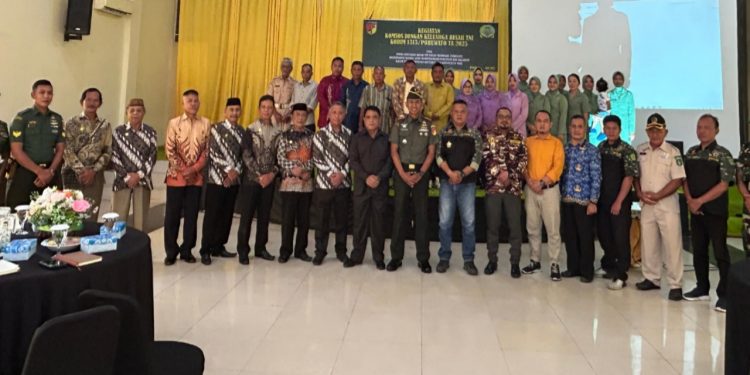 Kodim 1313/Pohuwato Gelar Komsos Bersama Keluarga Besar TNI, Bahas Ketahanan Wilayah dan Bela Negara