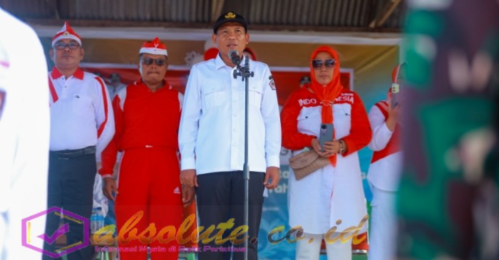 Kirab Merah Putih Sepanjang 80 Meter Warnai Peringatan HUT RI ke-80 di Kecamatan Randangan