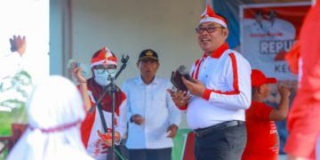 Limonu Hippy Apresiasi Kirab Merah Putih 80 Meter di Kecamatan Randangan