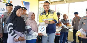 Peringati HUT ke-80, Pani Gold Mine dan Brimob Gelar Bakti Sosial di Hulawa