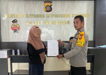 Korban Dugaan Penganiayaan di Salon Marisa Utara Resmi Lapor ke Polres Pohuwato