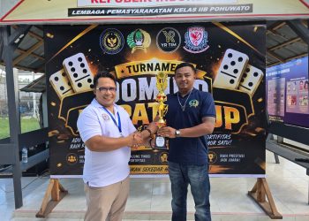 Didukung YR TIM, Lapas Pohuwato Gelar Turnamen Domino Perdana