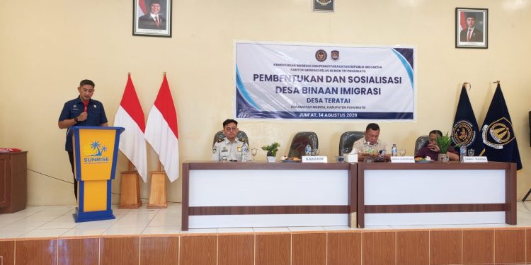 Imigrasi Pohuwato Bentuk Desa Binaan Imigrasi di Desa Teratai